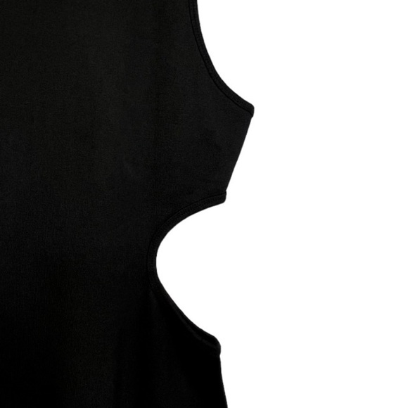 Aritzia Wilfred Free | NWT Black Dray Cutout Dress Sz Medium - Picture 4 of 10